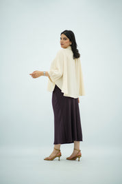 Chemise Blanc cassé En Mousseline