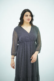 Robe Fluide à Volants – Imprimé