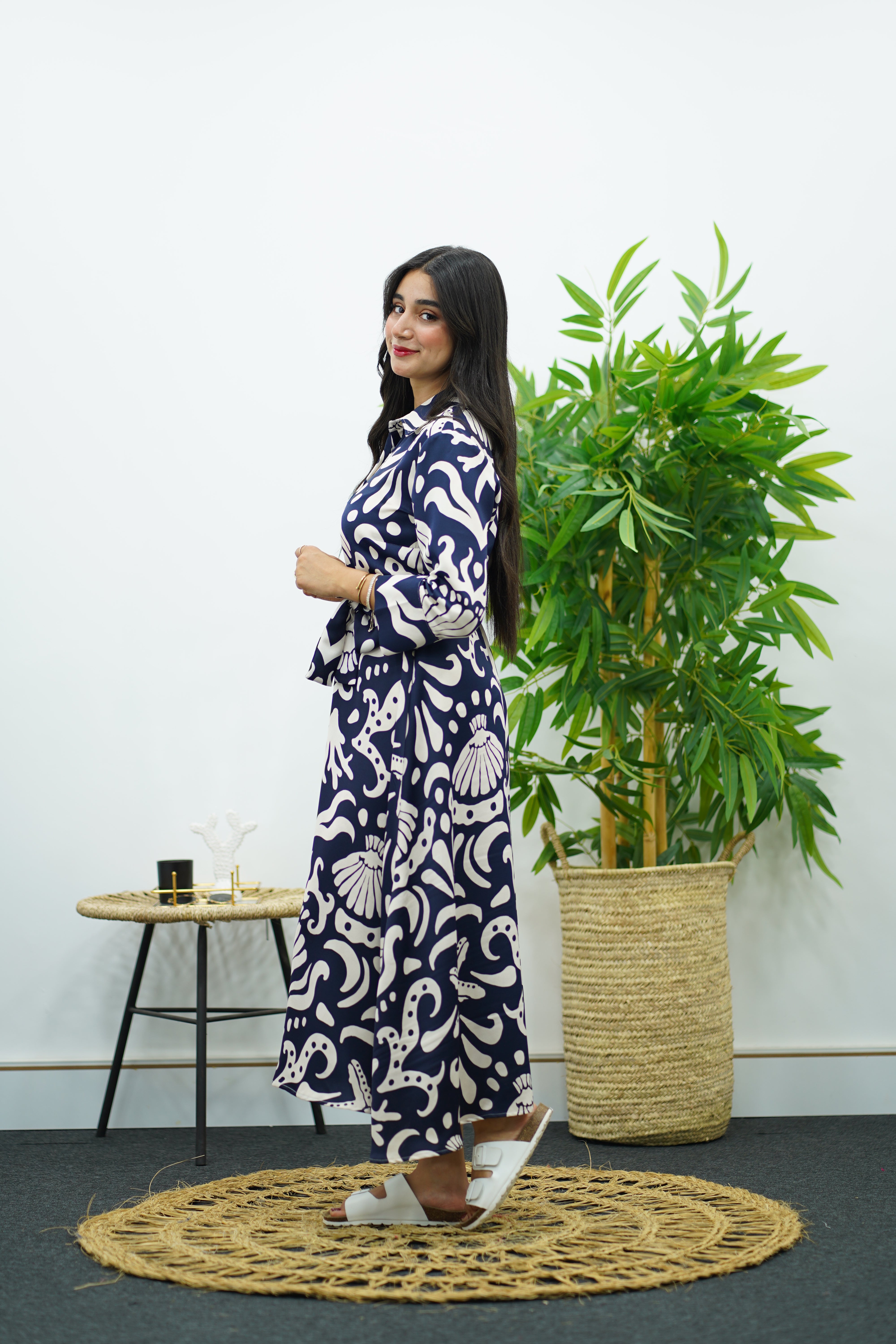 Robe fluide imprimé