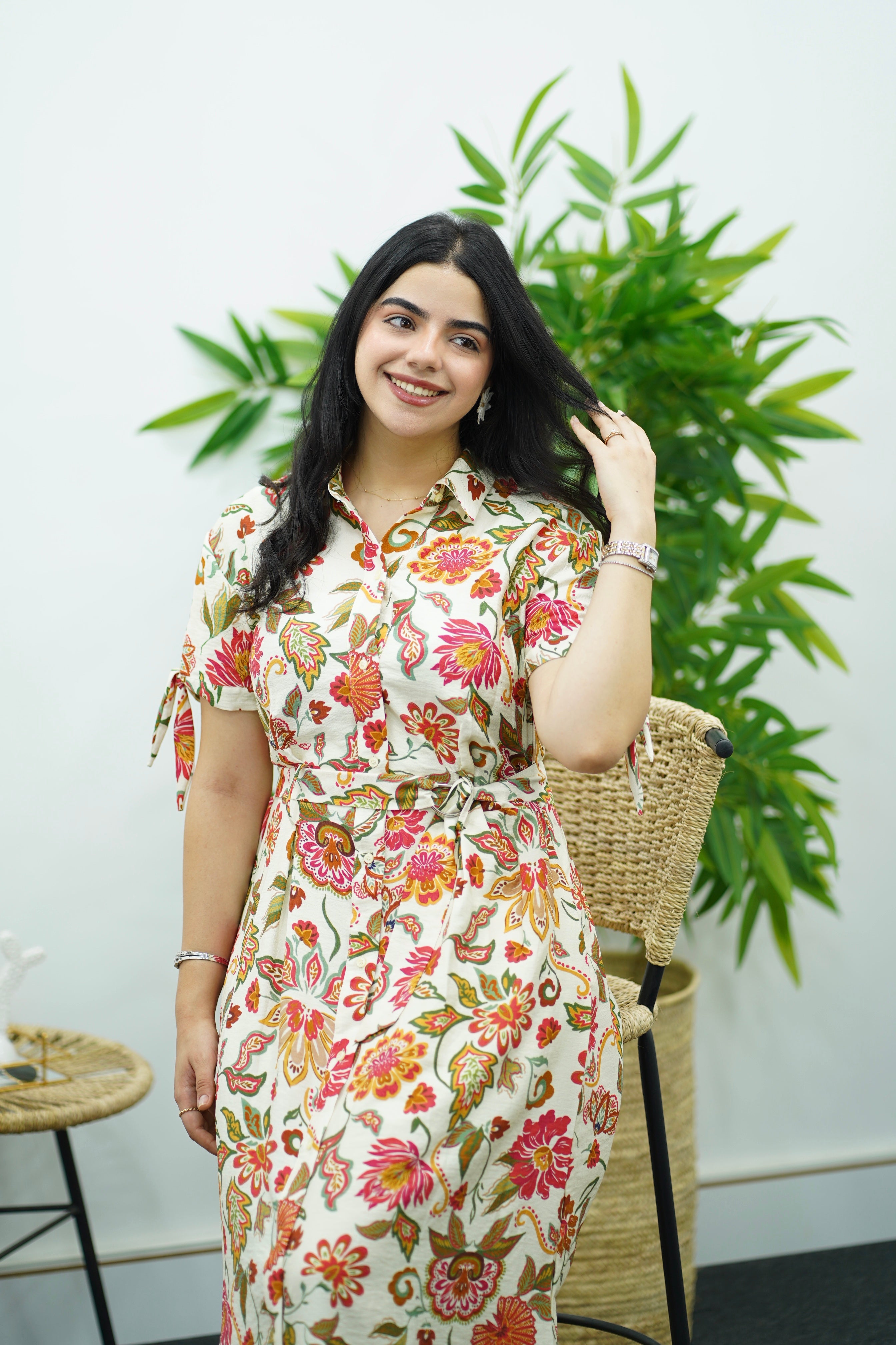 Robe à motifs Florale