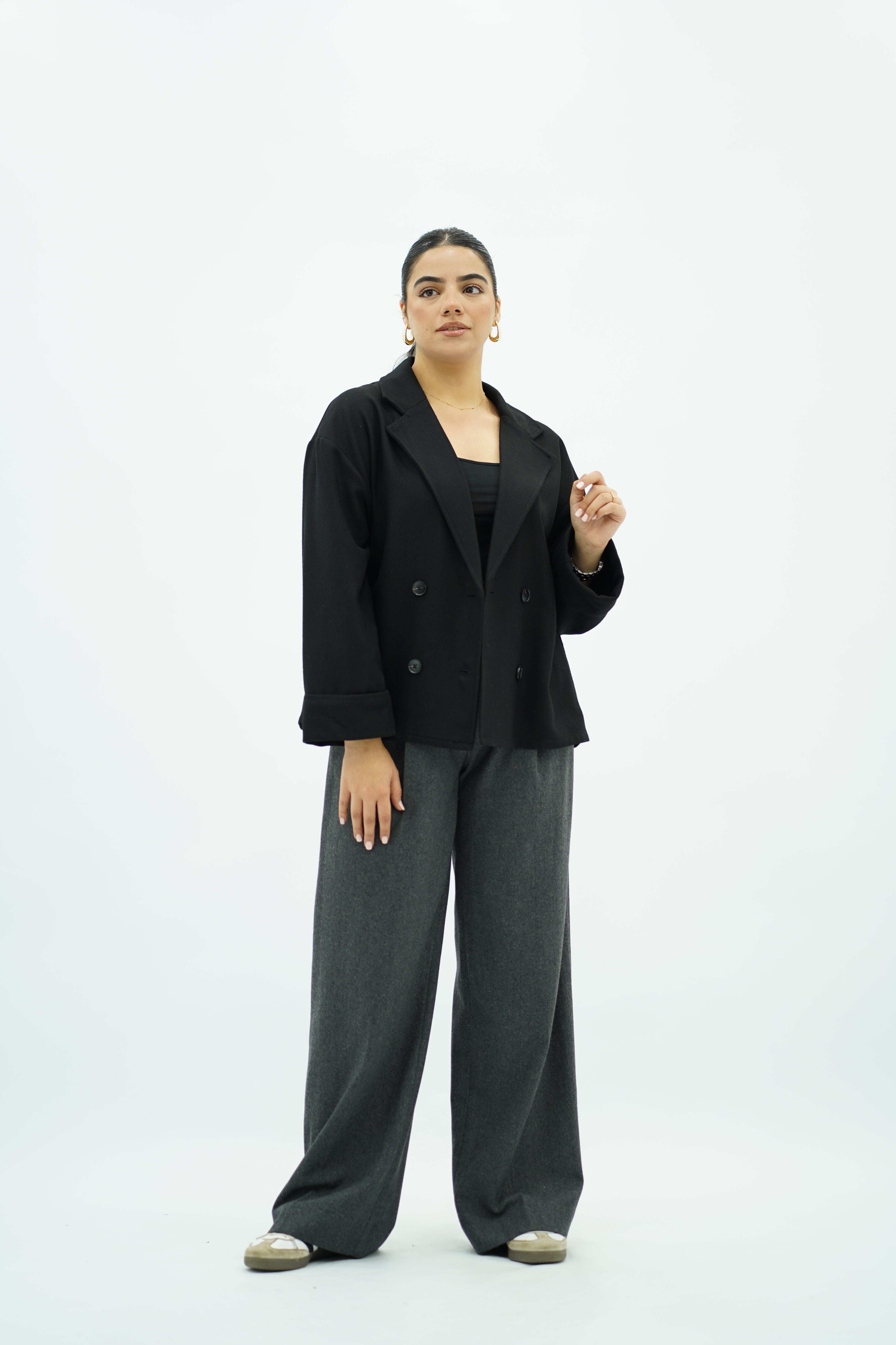 Veste Courte Oversize Noire 🖤