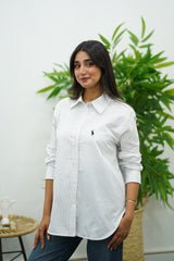 Chemise blanche rayé Slim-fit