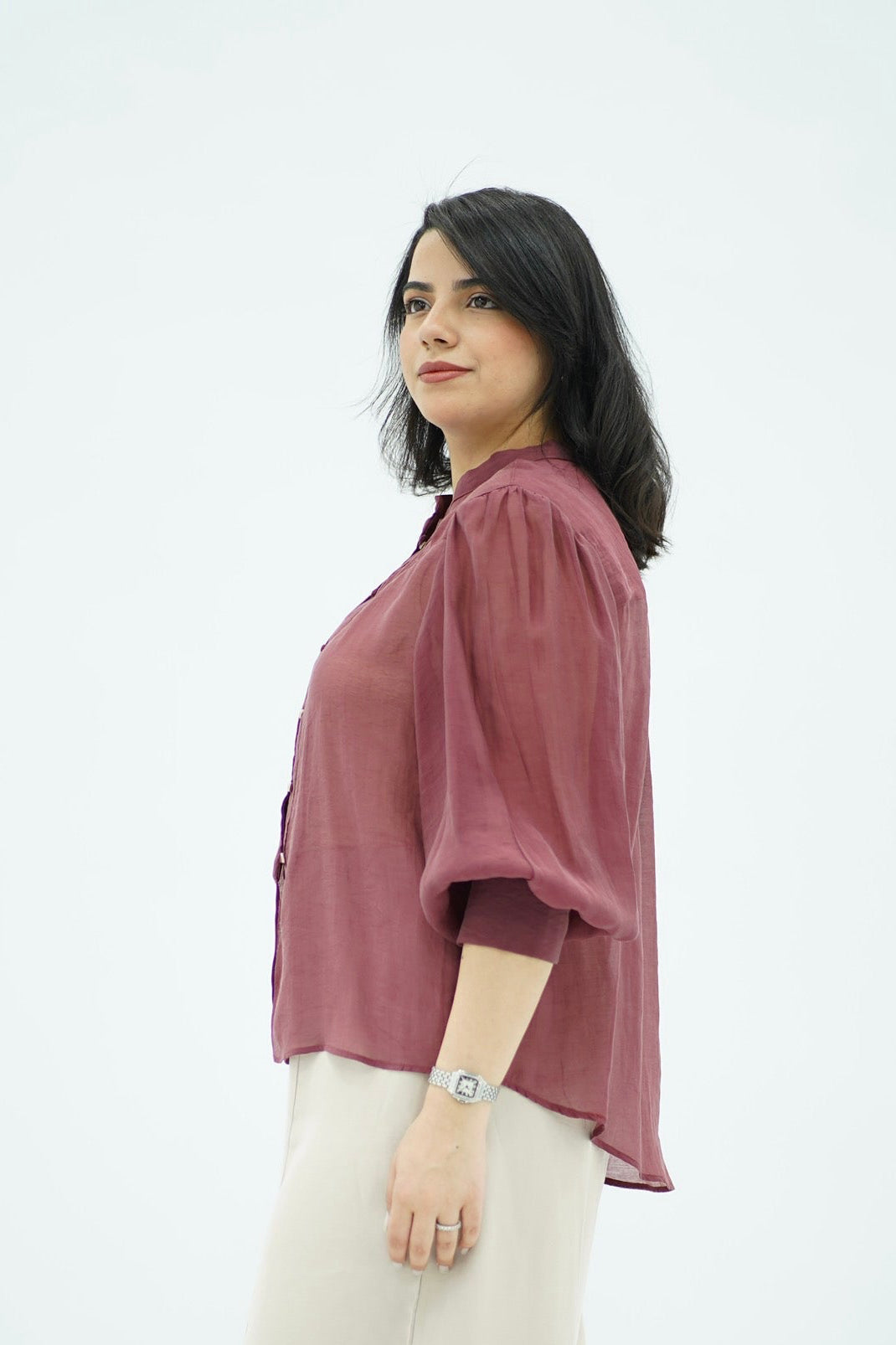 Chemise Fluide Vieux Rose