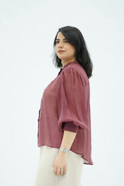 Chemise Fluide Vieux Rose