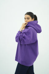 Capuche oversize Violet