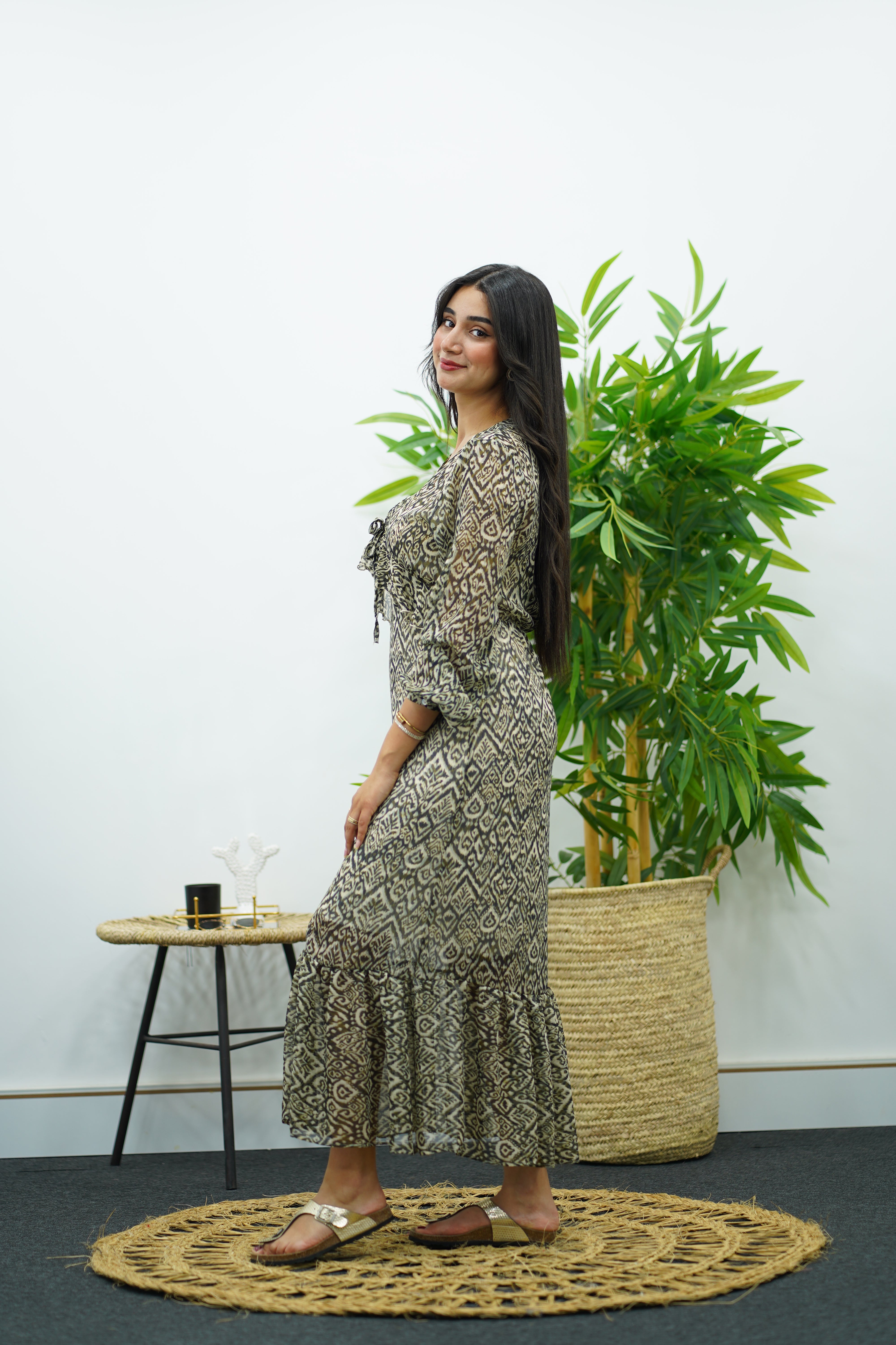 Robe à imprimé fluide