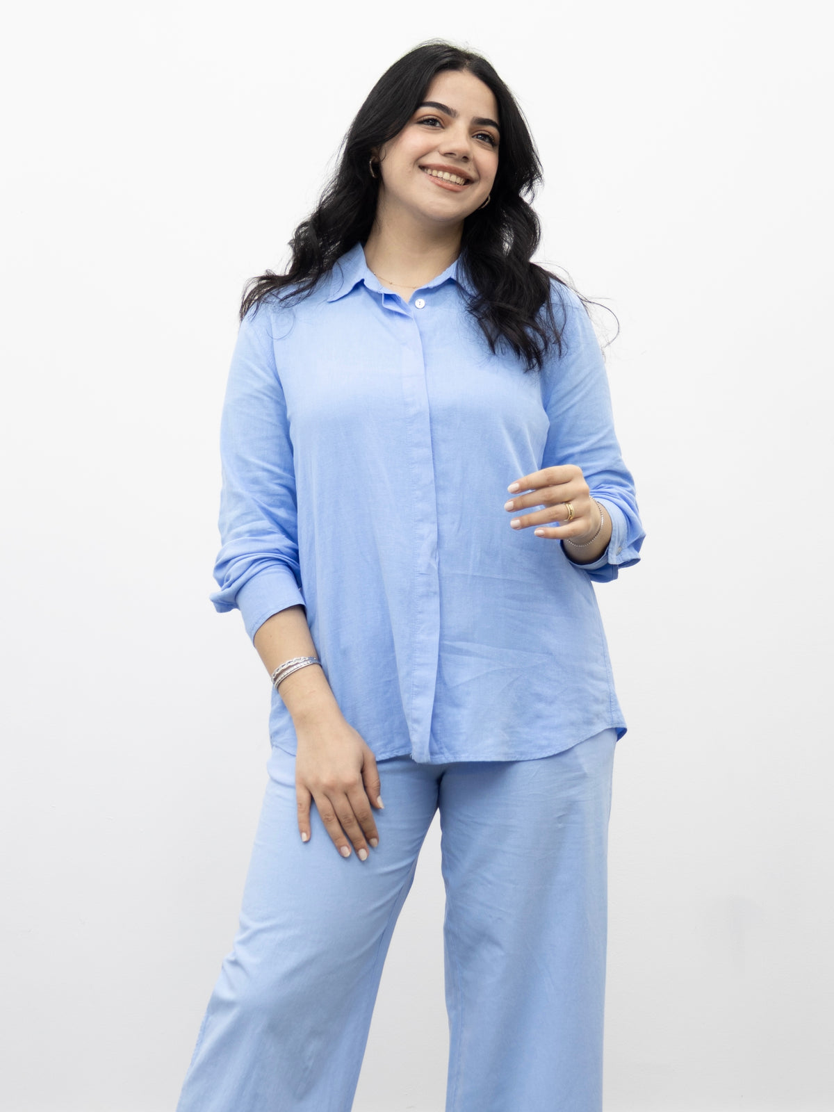 Ensemble en Lin- Bleu ciel
