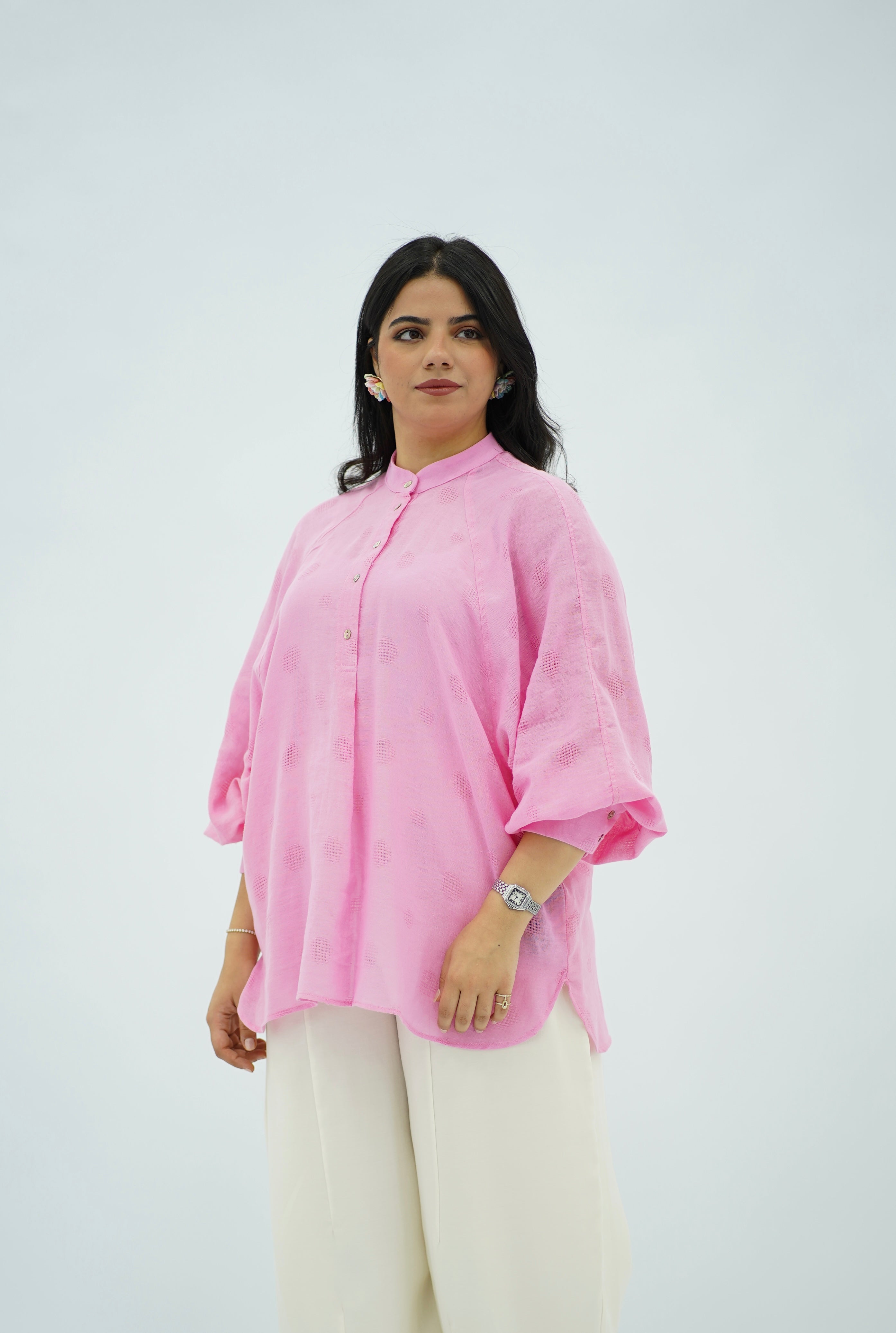 Chemise en lin Rose 🌸