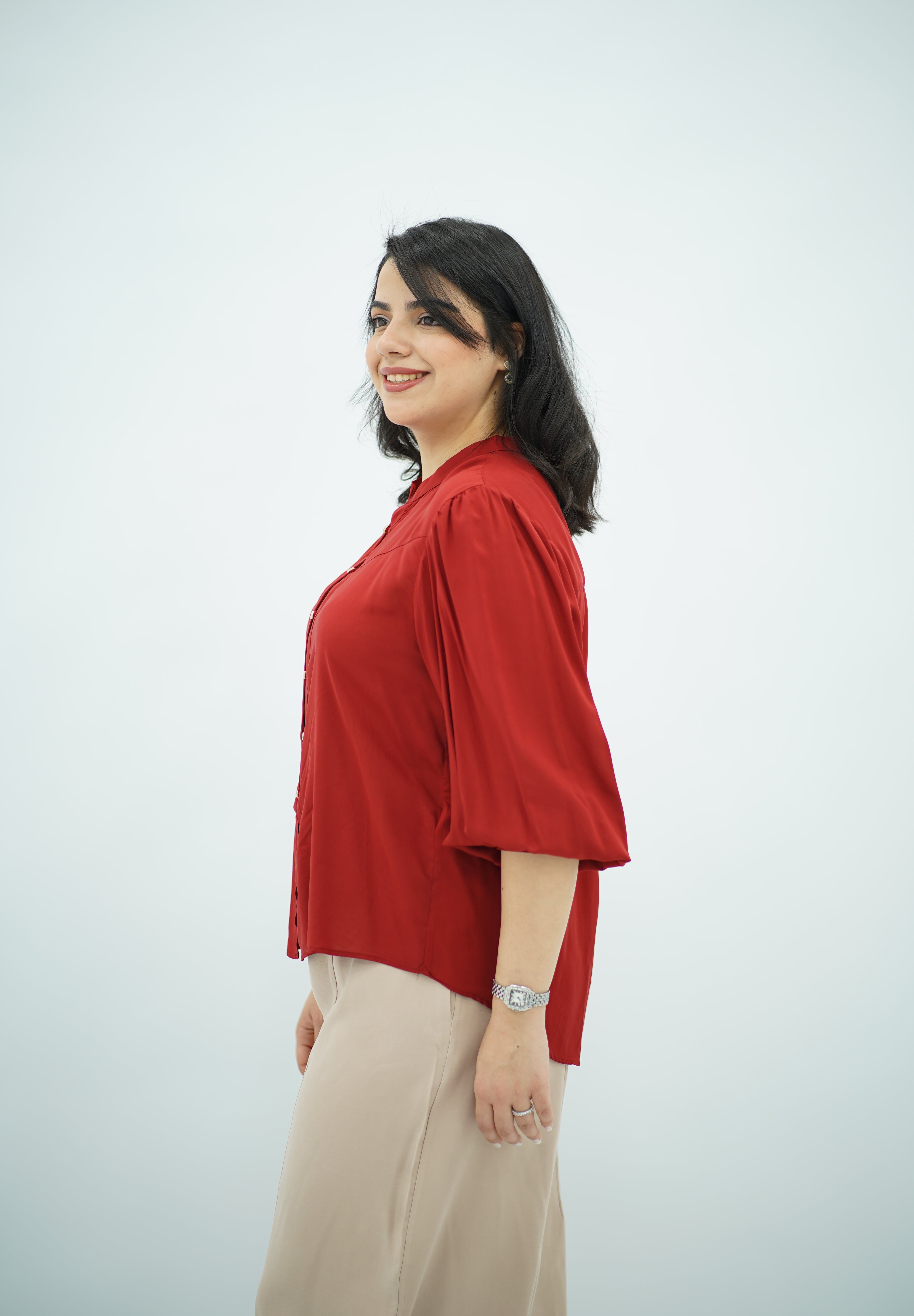 Chemise Rouge Fluide