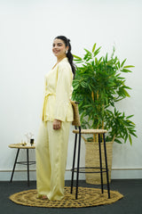 Ensemble fluide - jaune pastel