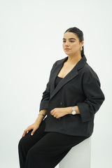 Veste courte oversize Gris