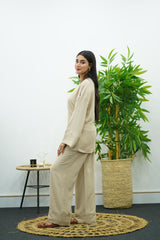 Ensemble Beige Croisé