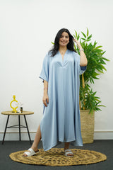Robe Gandoura - bleu ciel
