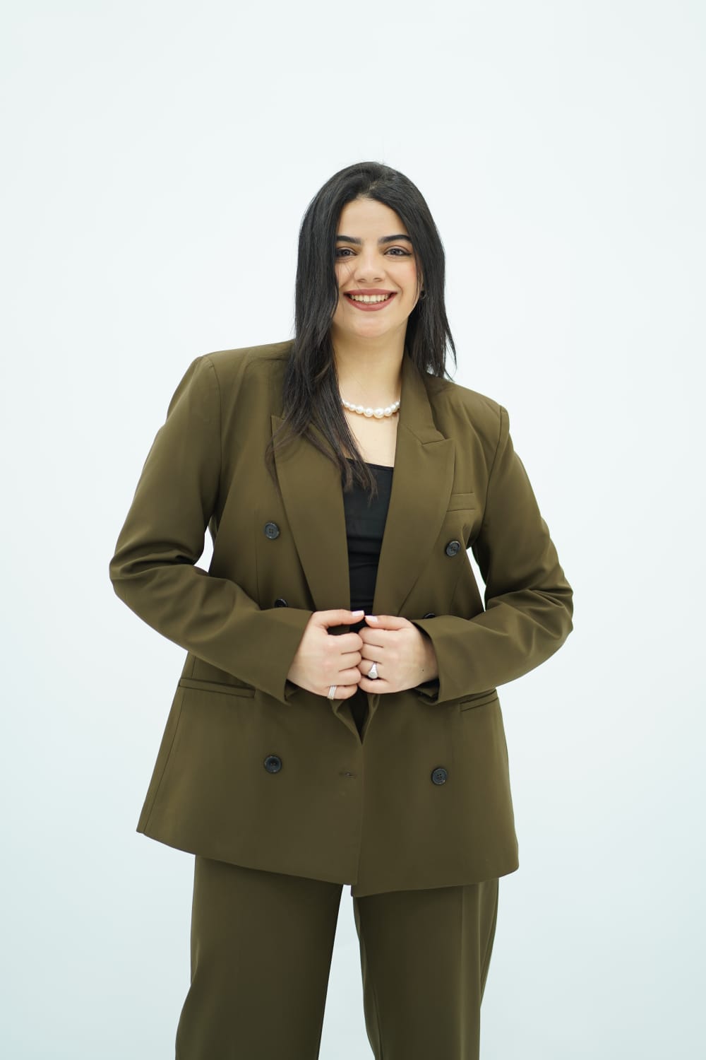 Tailleur Vert Kaki - Botonné
