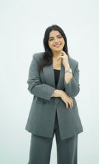 Tailleur Gris veste & pantalon