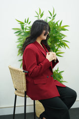 Veste En Bordeaux