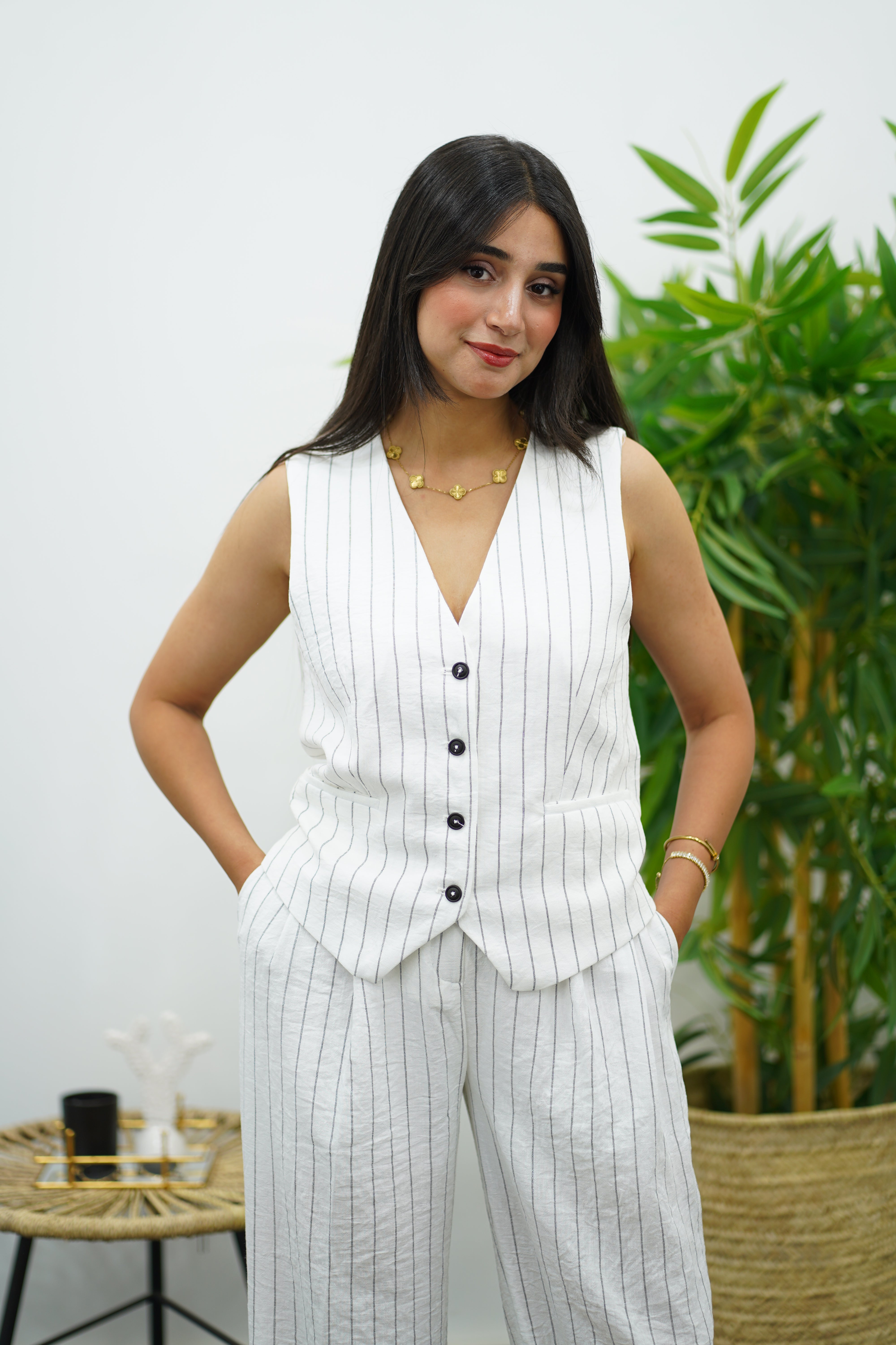 Ensemble Rayé Gilet & pantalon