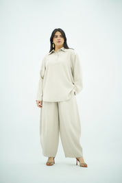 Ensemble Ballonné Blanc cassé
