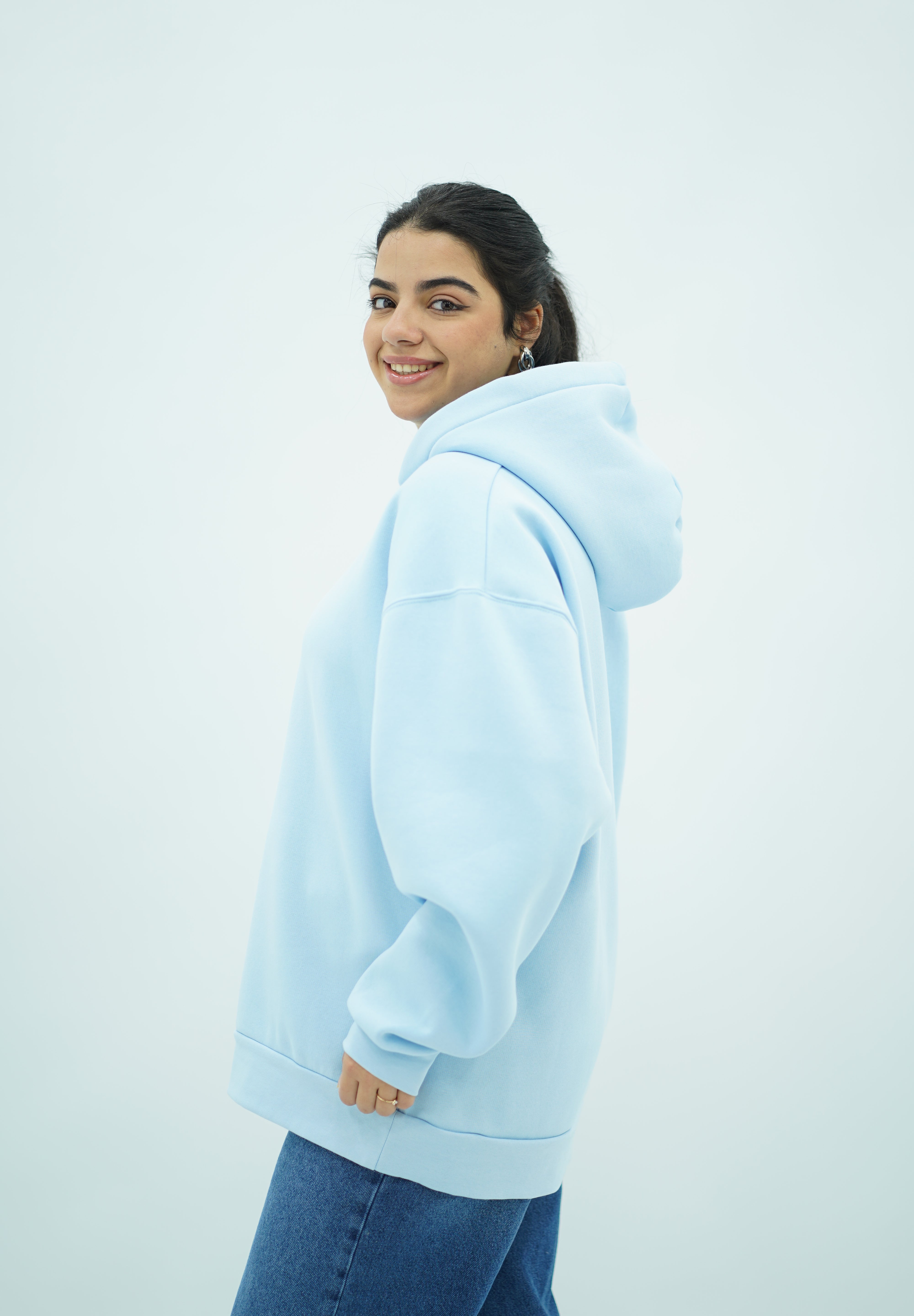 Capuche Bleu Ciel oversize