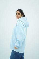 Capuche Bleu Ciel oversize