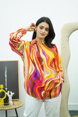 Chemise fluide imprimée