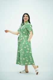 Robe midi d'inspiration tropicale 🏝️