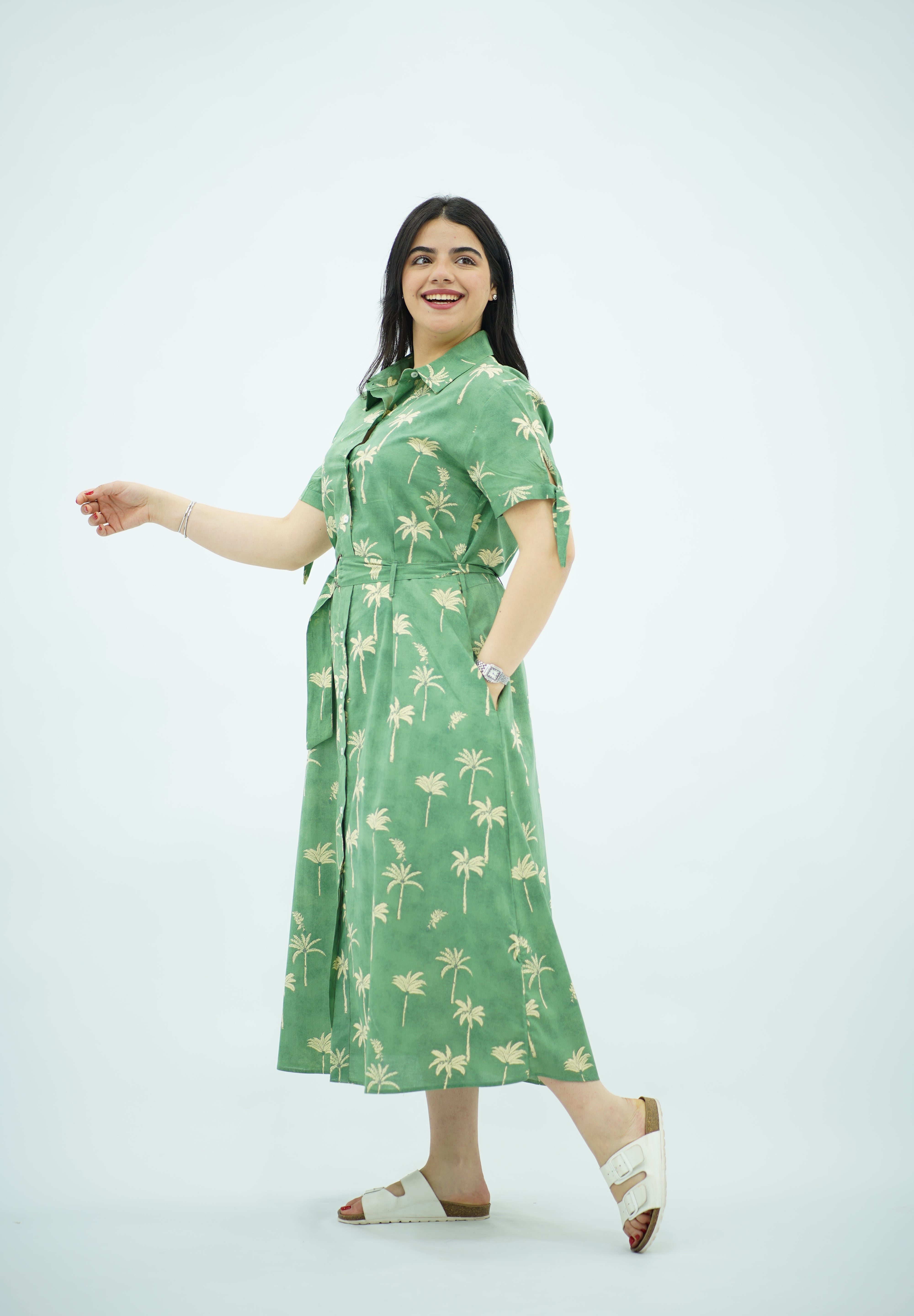 Robe midi d'inspiration tropicale 🏝️