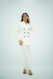 Tailleur en deux pièces, Blanc 🤍.