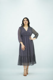 Robe Fluide à Volants – Imprimé