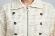 Veste Courte en Tweed 🩶