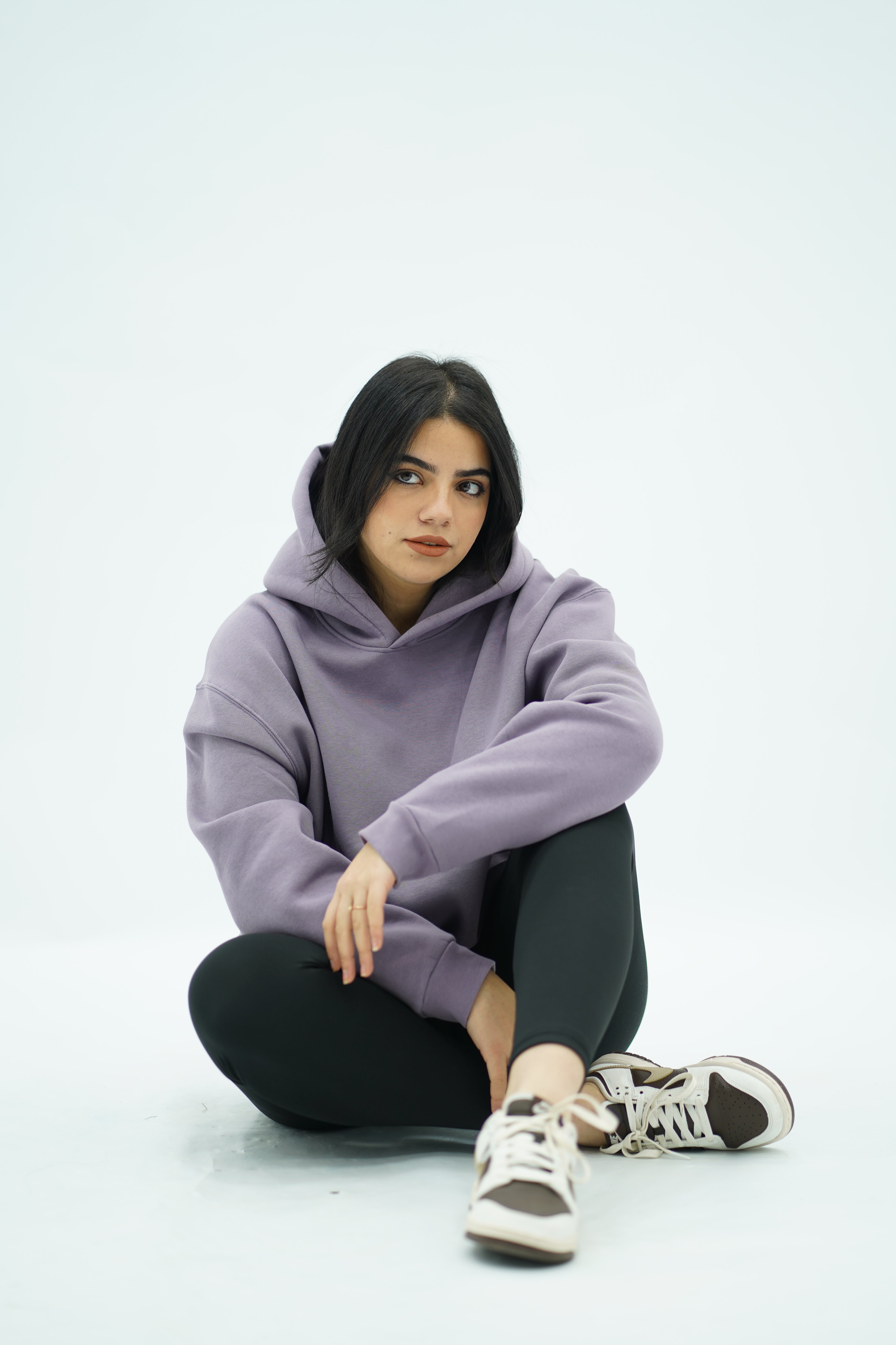 Capuche oversize Mauve clair
