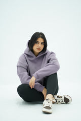 Capuche oversize Mauve clair