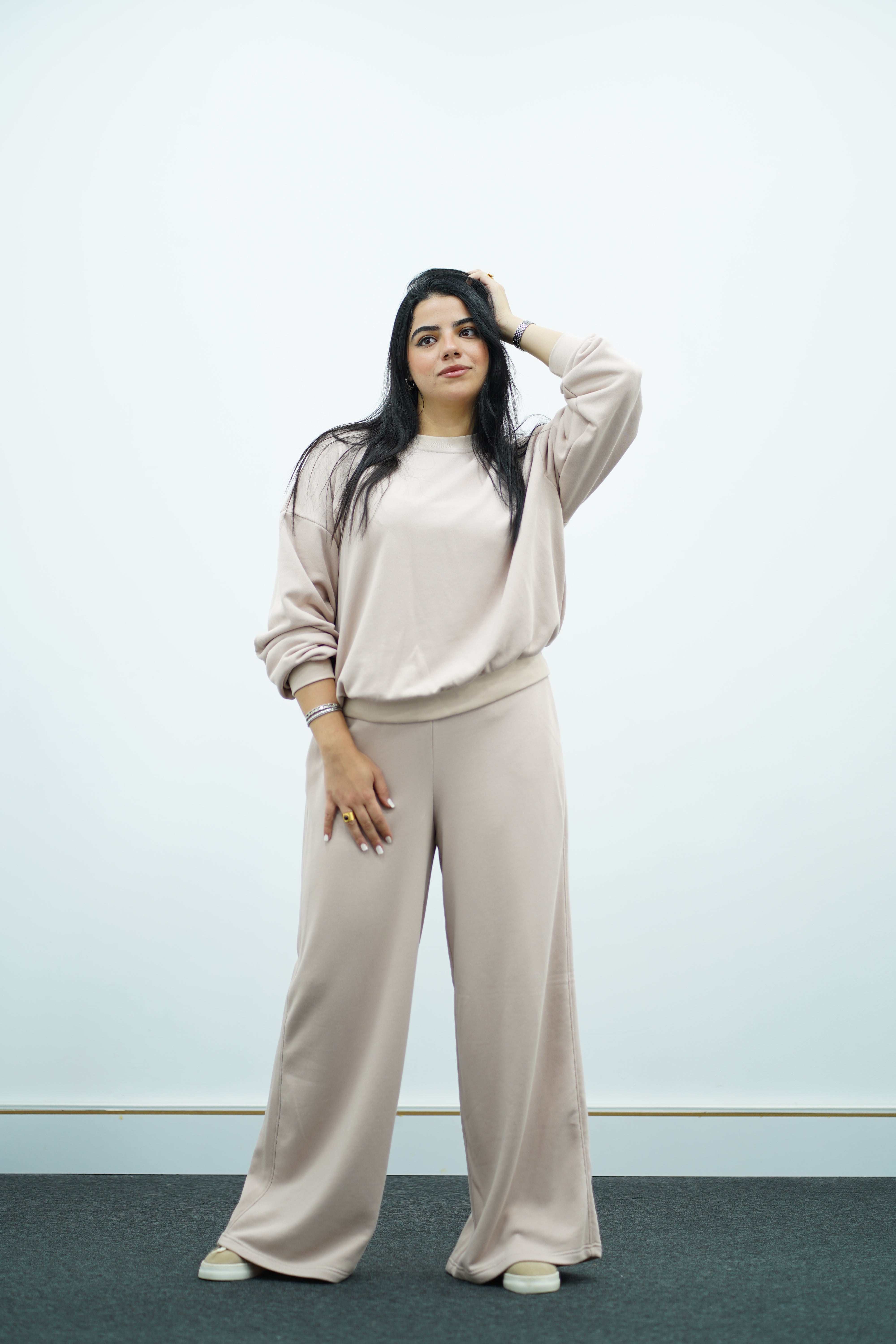 Chic Décontracté : Ensemble Molleton Over size & Pantalon Large