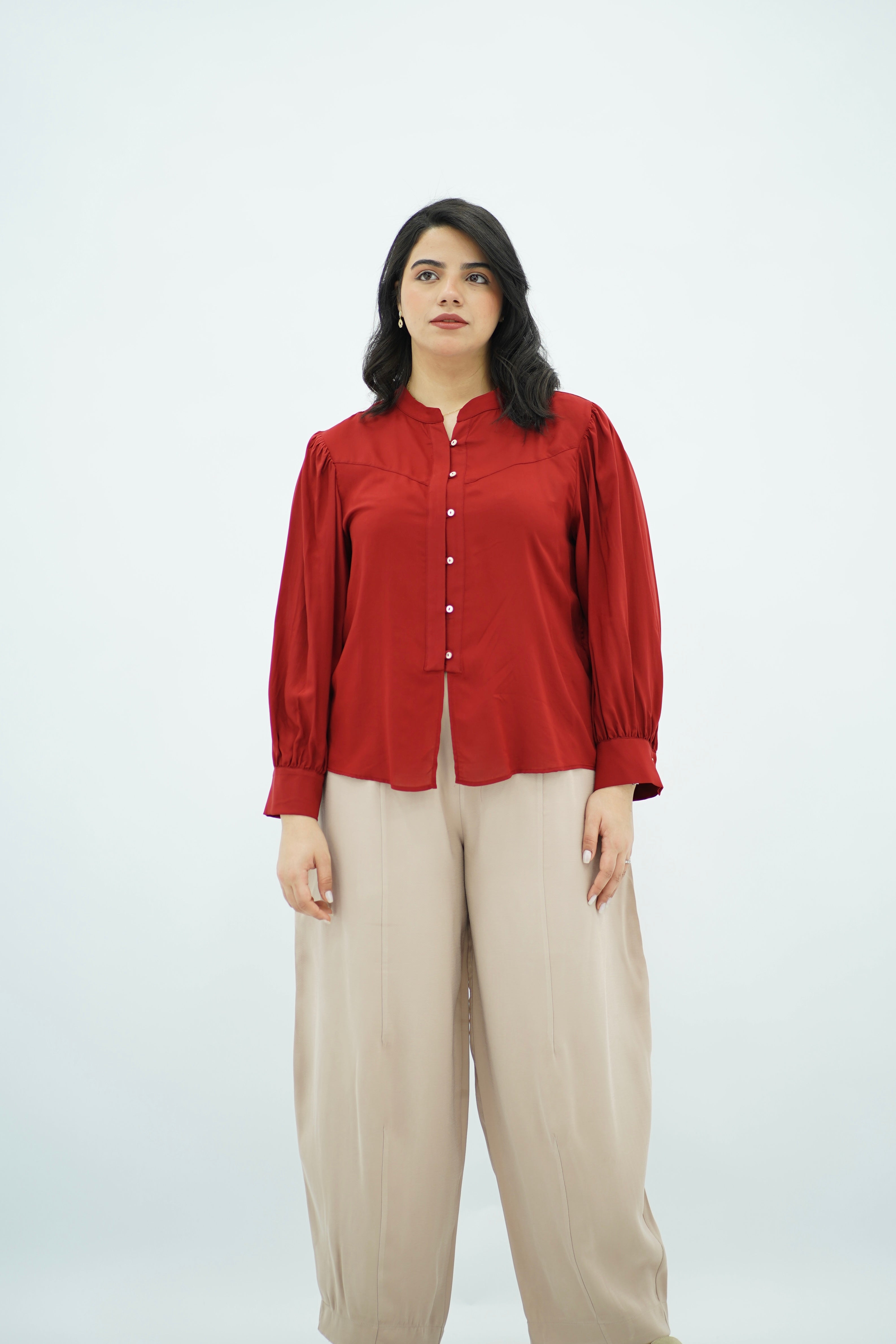 Chemise Rouge Fluide