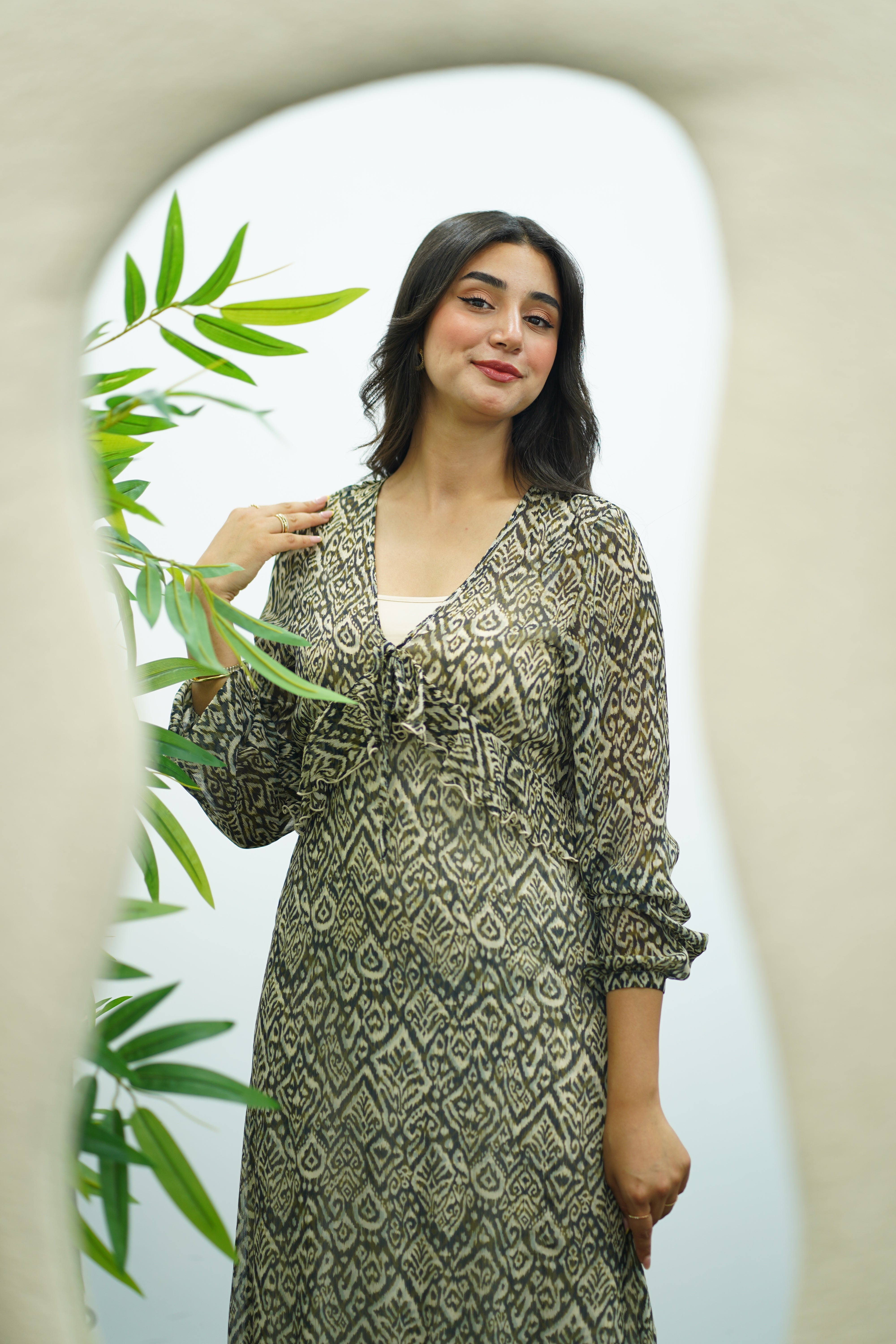 Robe à imprimé fluide
