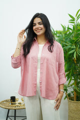 Chemise En Lin - Rose