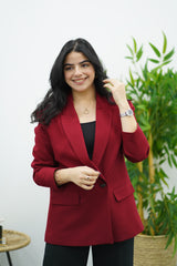 Veste En Bordeaux