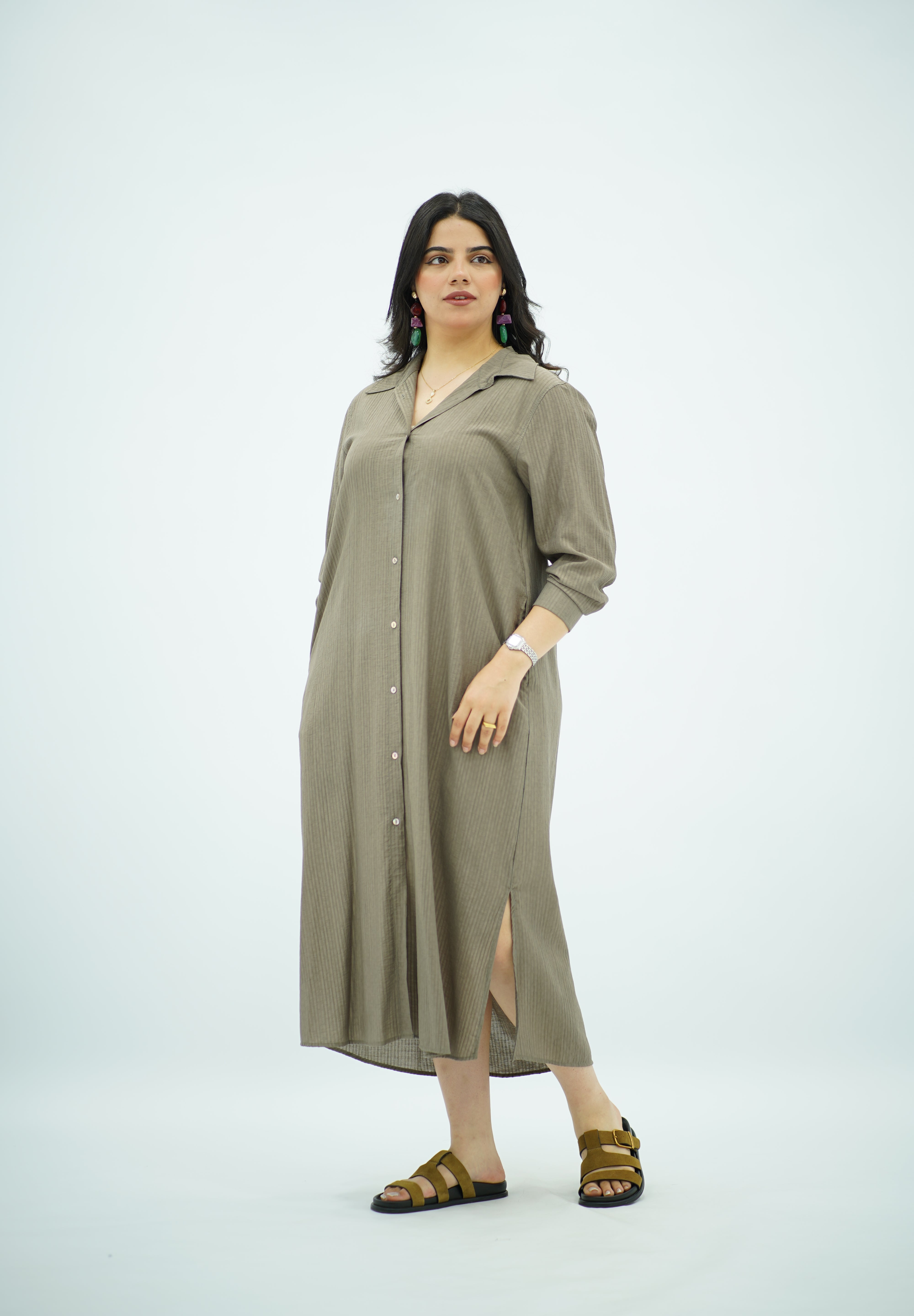 Robe chemise fluide