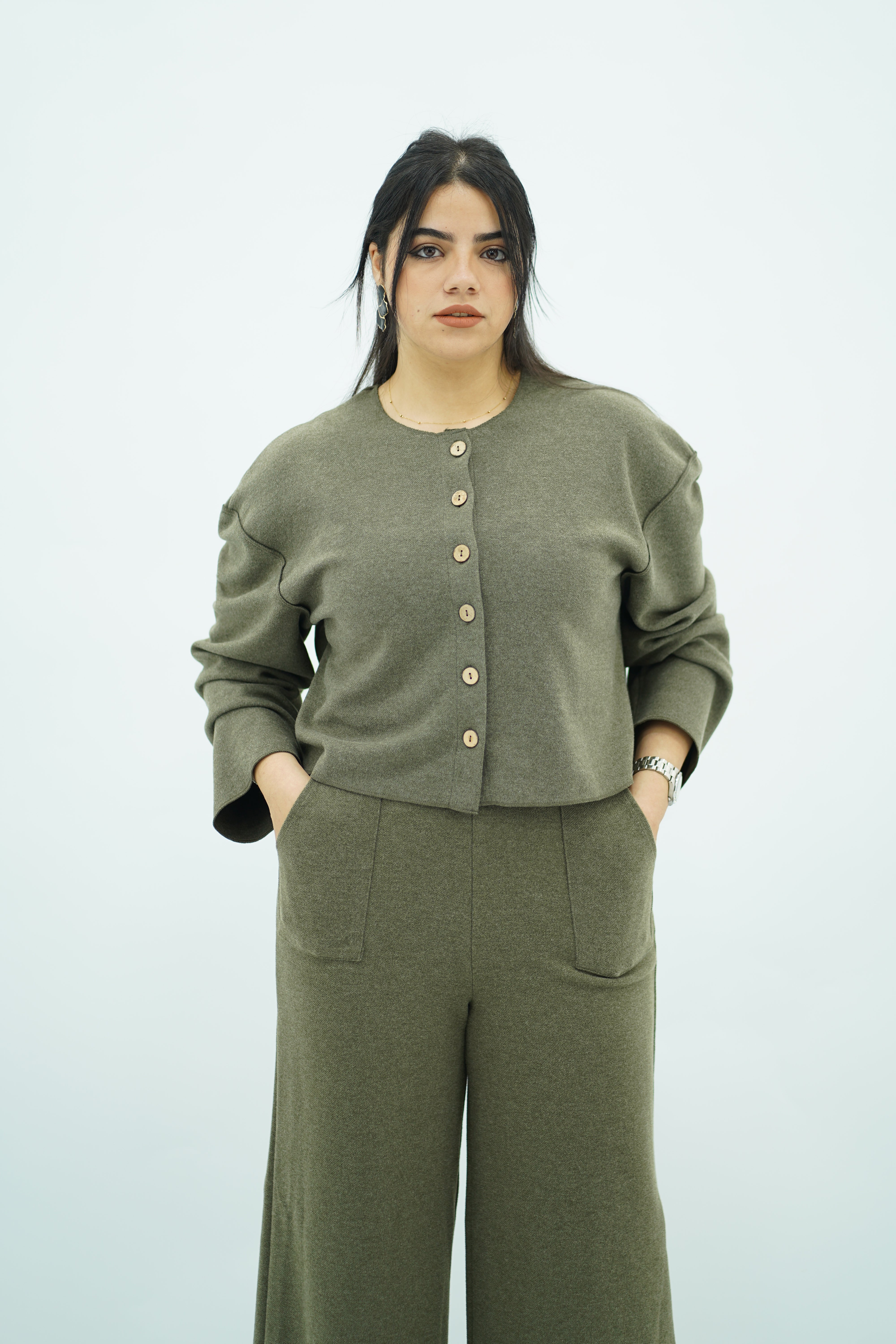 Ensemble en maille trois pièces