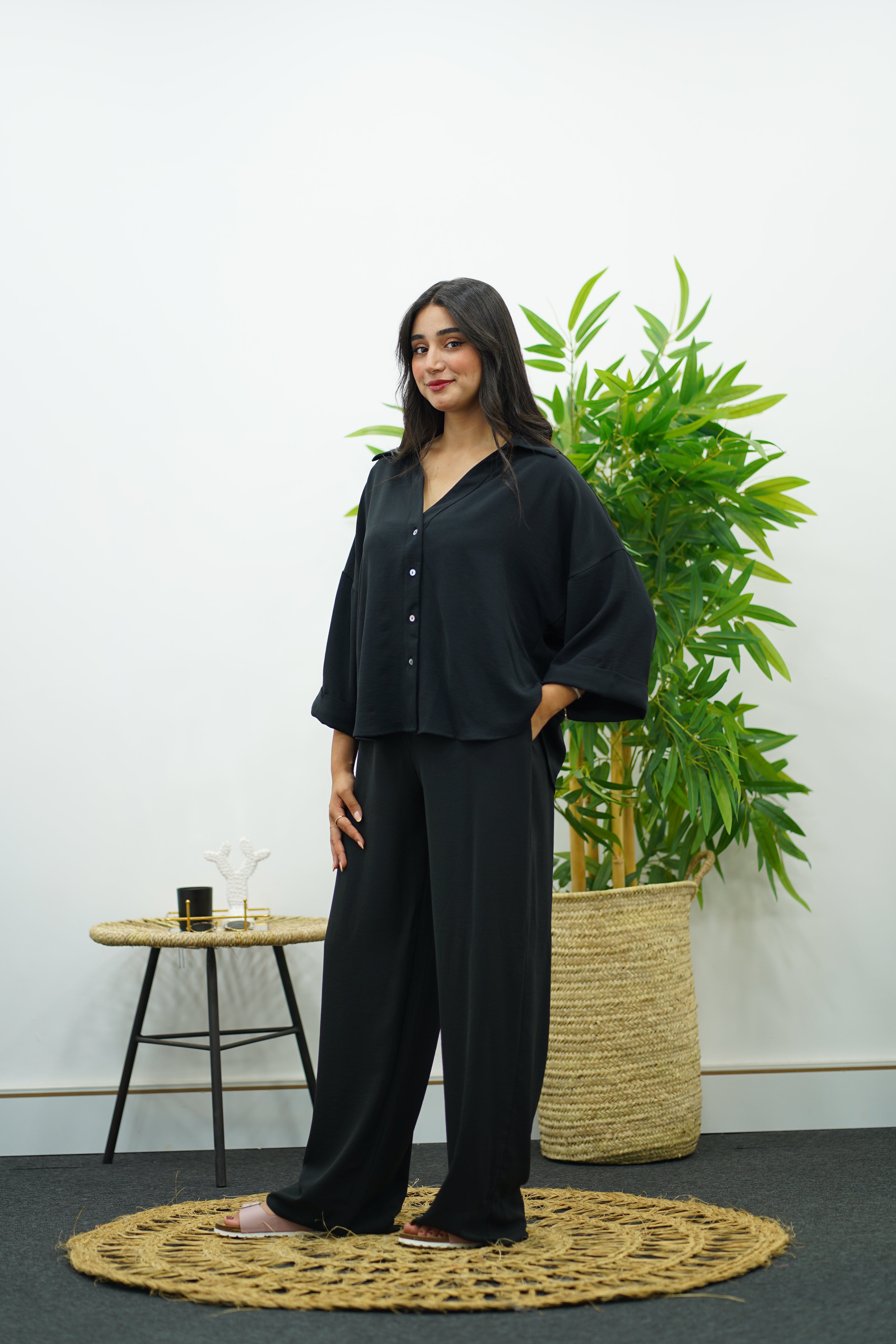 Ensemble Noir En crêpe