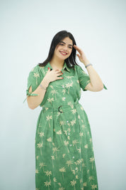 Robe midi d'inspiration tropicale 🏝️
