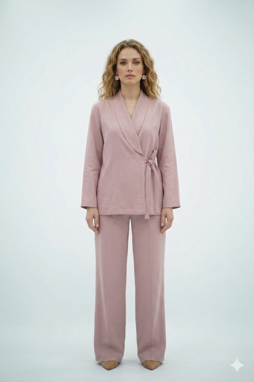 Ensemble en Tencel - Rose poudré