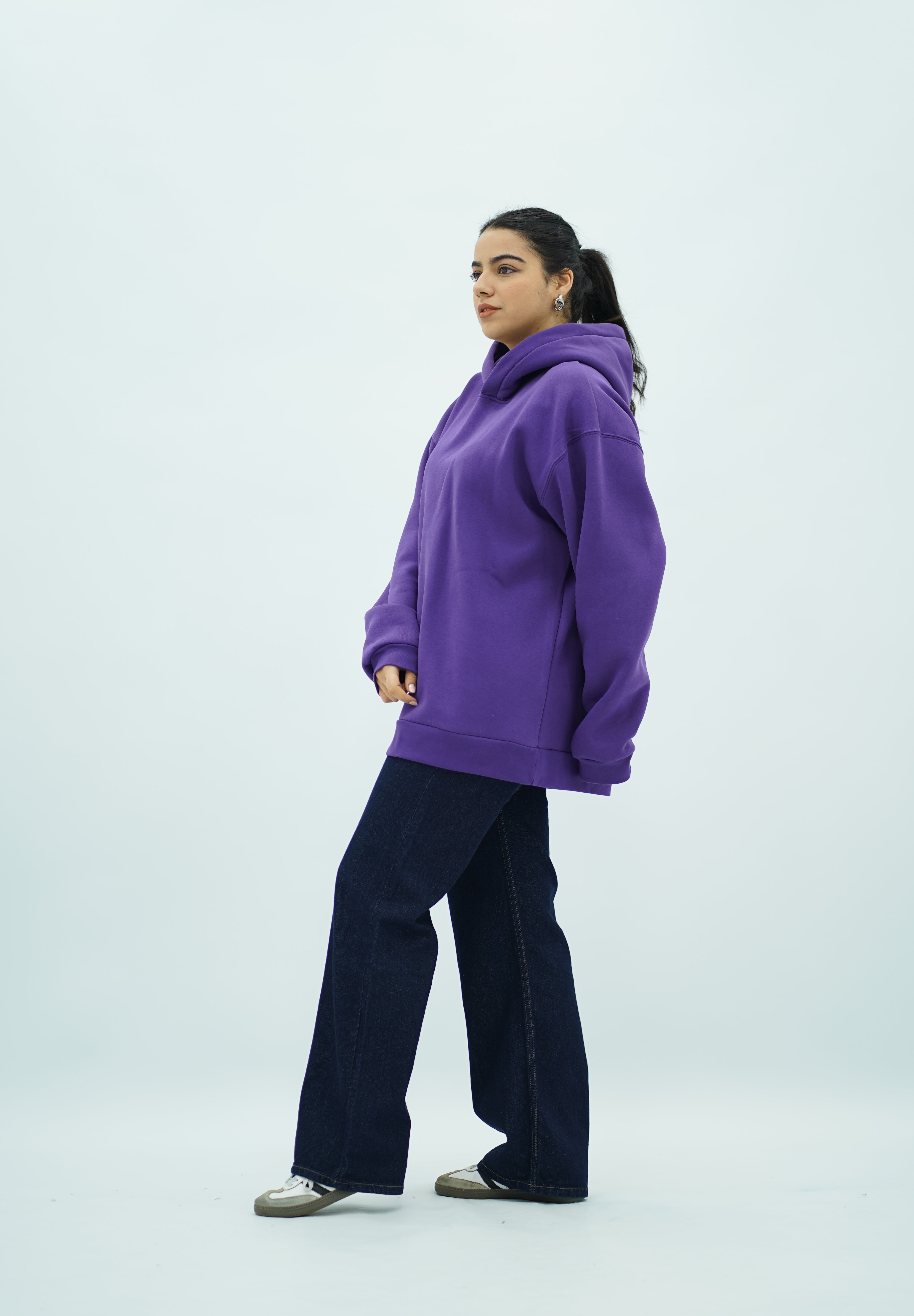 Capuche oversize Violet