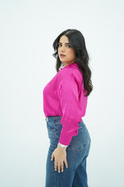 Chemise En satin Rose Fushsia
