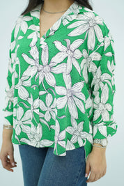 Chemise florale en Lin 💚