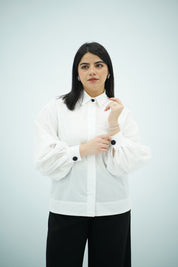Chemise à Manches Bouffantes