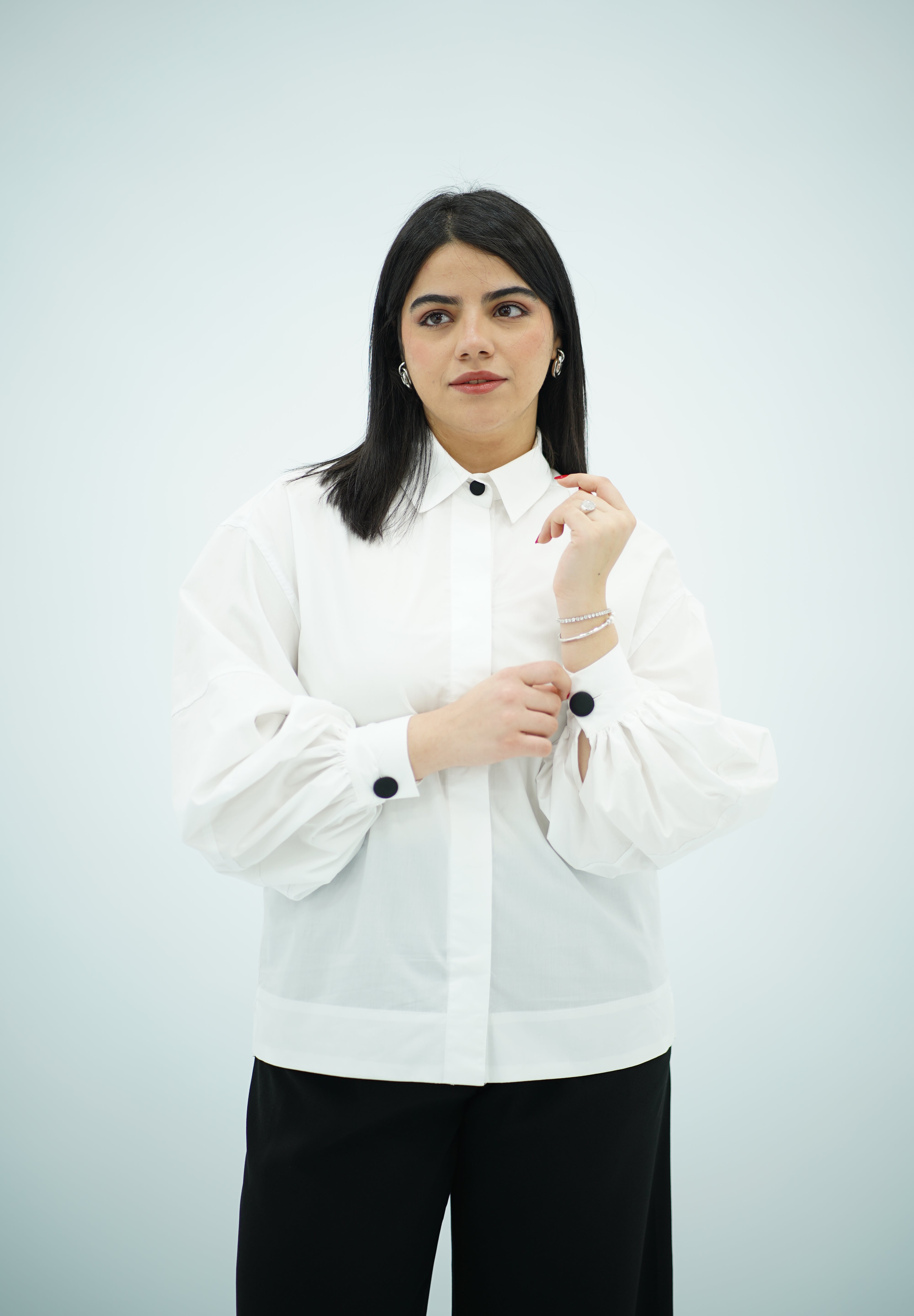 Chemise à Manches Bouffantes