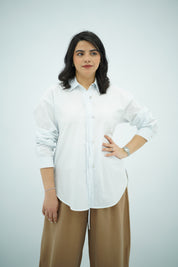 Chemise Rayée a bleu ciel