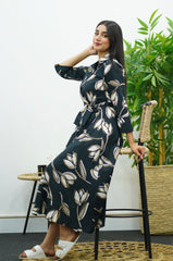 Robe chemise en popeline