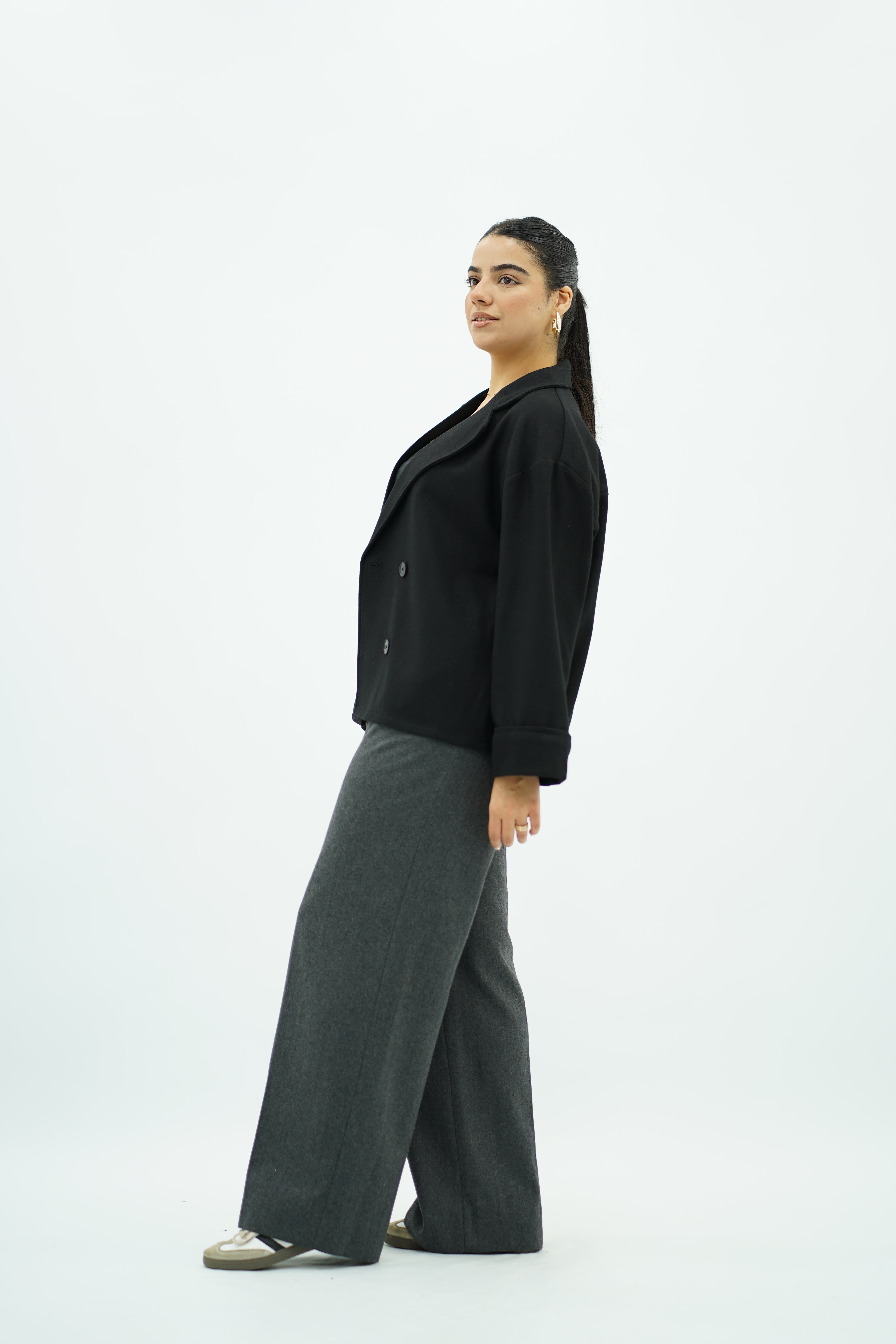 Veste Courte Oversize Noire 🖤